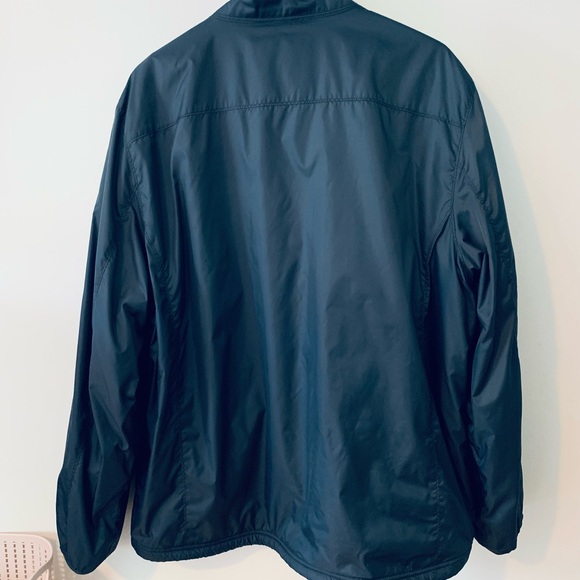 LL Bean Men's Jacket Lightweight Fleece-lined Full Zip Nylon Blue XL - Picture 2 of 5